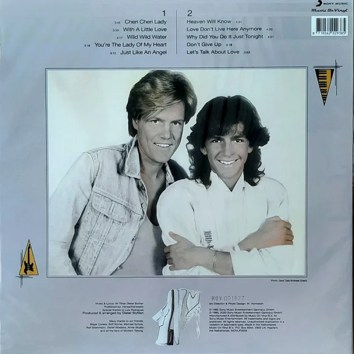 Modern Talking - Let's Talk About Love LP Limited Translucent Blue Vinyl edition - Görsel 2