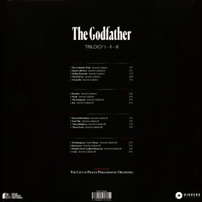 The Godfather Trilogy Red White Splatter Vinyl 2 LP - Görsel 2