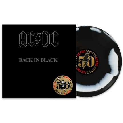 ACDC -Back In Black Limited Indie Only Black & White Vinyl edition LP