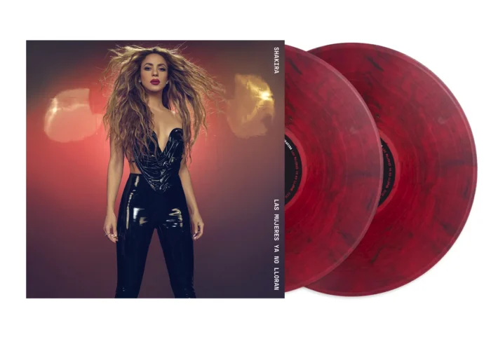 SHAKIRA - Las Mujeres Ya No Lloran 2 LP Limited Ruby Red Vinyl edition - Görsel 1