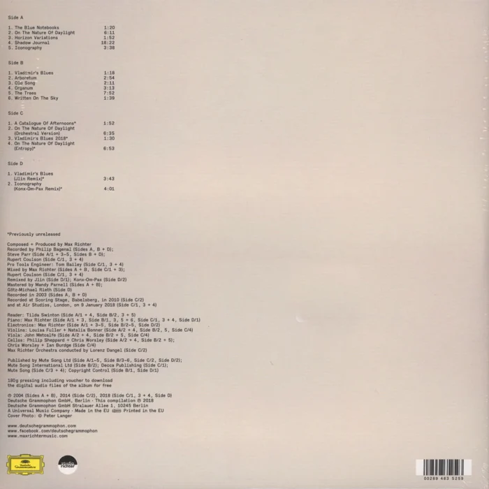 Max Richter The Blue Notebooks - 15 Years 2LP - Görsel 2