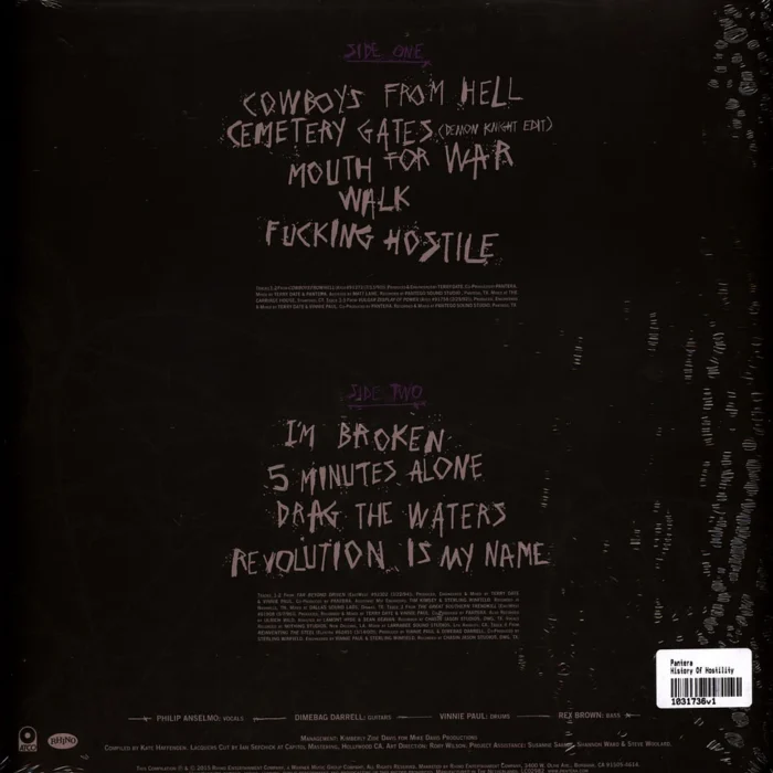 Pantera - History of Hostility (1LP) - Görsel 2