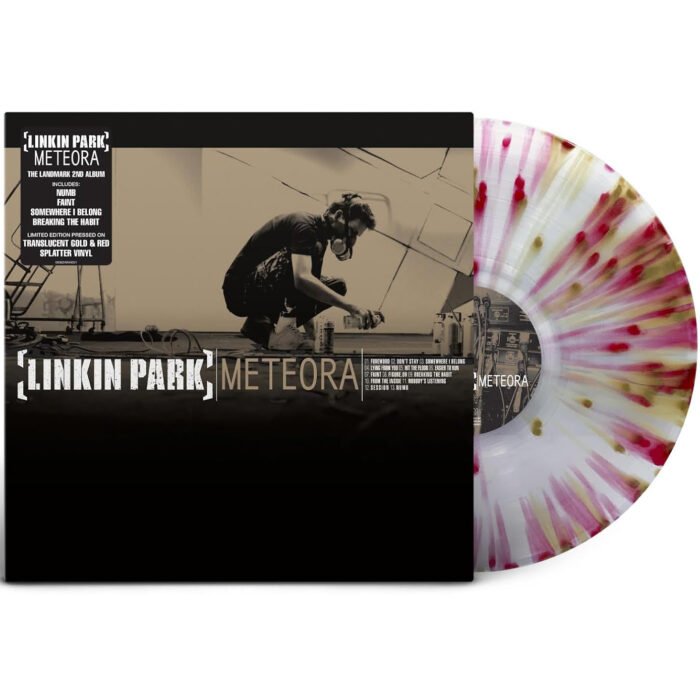 Linkin Park - Meteora Limited Translucent Gold & Red Splatter Vinyl edition - Görsel 1