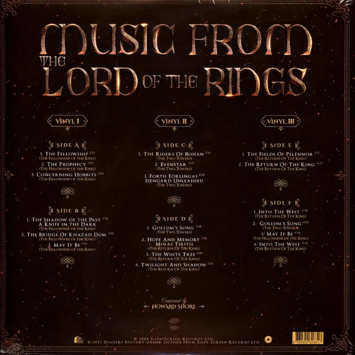 City Of Prague Philharmonic Orchestra - Lord Of The Rings Trilogy 3 LP Red Vinyl edition - Görsel 2