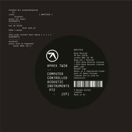 Aphex Twin - Computer Controlled Acoustic Instruments Pt 2 Ep 1LP