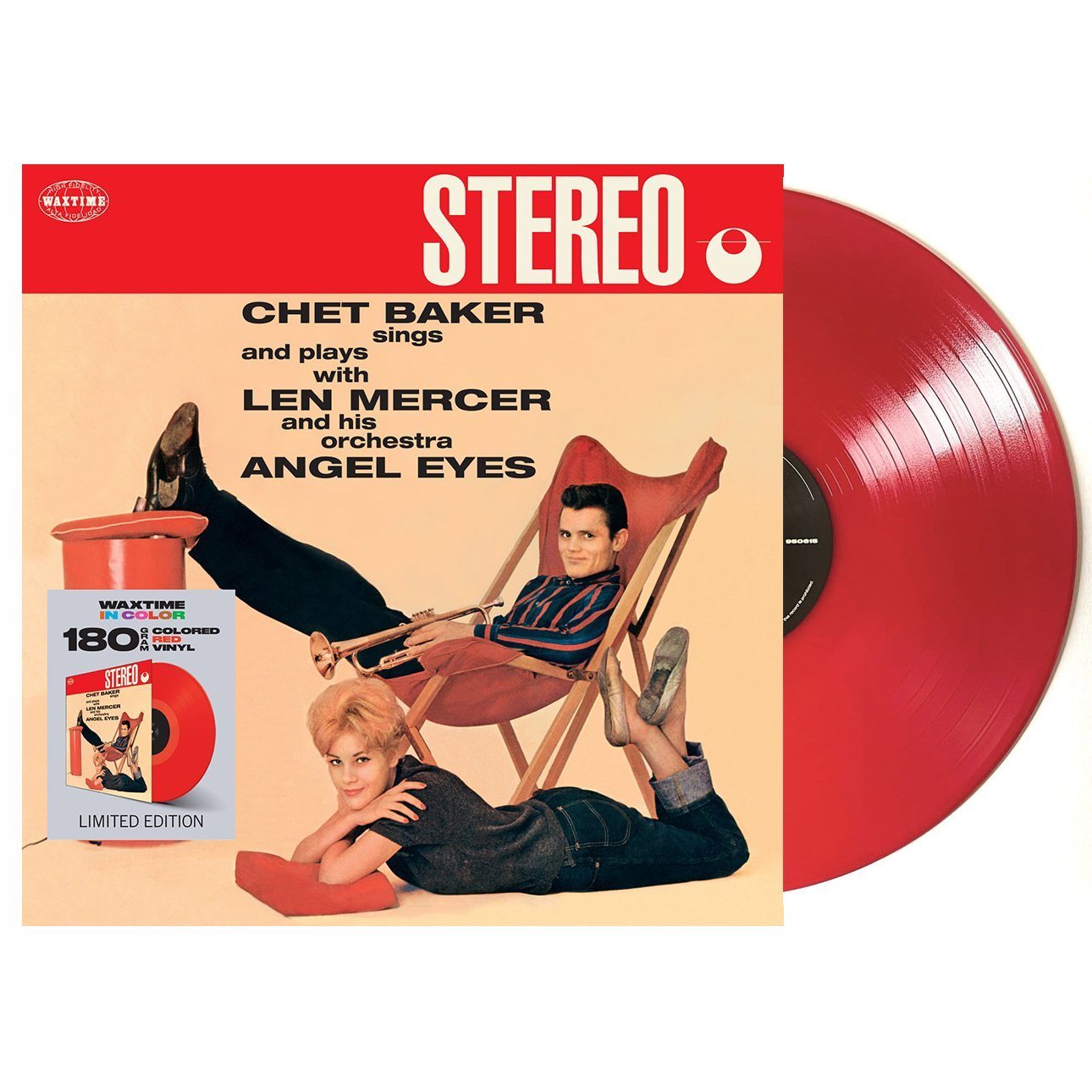 8436559469531.jpg Chet Baker - Angel Eyes (+1 Bonus Track) (Limited Red Vinyl) 1LP - Görsel 1