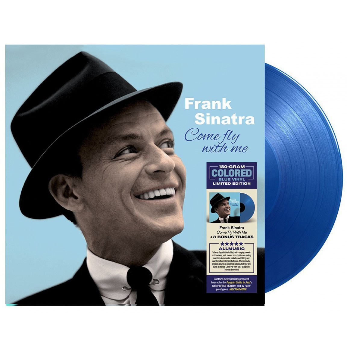 Frank Sinatra - Come Fly With Me (+3 Bonus Tracks) (Solid Blue Vinyl) 1LP